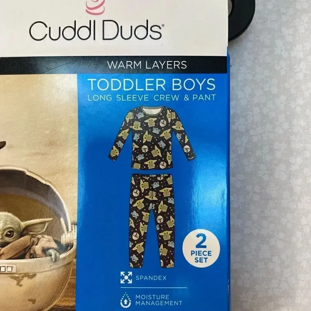 Cuddl Duds® Toddler The Child aka Baby Yoda 2 Piece Base Layer Set
